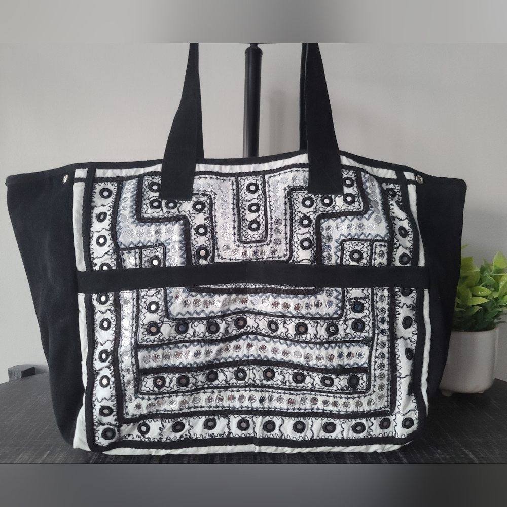 Muche et Muchette Large Bohemian Tote Bag